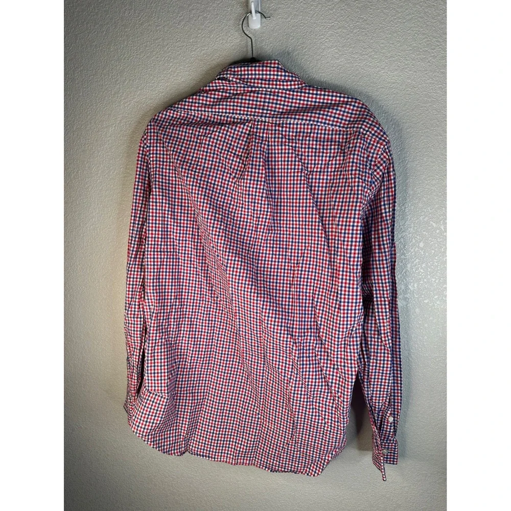 Polo Ralph Lauren Men's Red Gingham Classic Fit Button Down Shirt Size Large